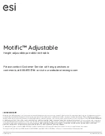 Preview for 4 page of Fellowes esi Motific  Adjustable MOA-12-33344 Assembly Instructions