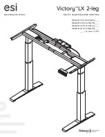 Fellowes esi Victory LX 2-leg Assembly Instructions Manual preview