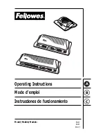 Предварительный просмотр 1 страницы Fellowes EXL 45 Operating Instructions