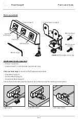 Preview for 3 page of Fellowes FCH4-DSK-BLK Assembly And Operation Instructions Manual