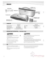 Предварительный просмотр 3 страницы Fellowes Fellowes Saturn SL-95 Instruction Manual