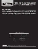 Preview for 4 page of Fellowes FORTISHRED 2250C Instructions