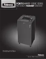 Preview for 1 page of Fellowes FORTISHRED 3250C Instructions