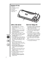 Preview for 2 page of Fellowes GXL 125 Operating Instructions