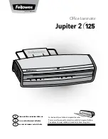 Fellowes jupiter 2 125 Quick Start Installation Manual preview