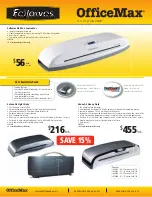 Fellowes JUPITER A3 Brochure preview