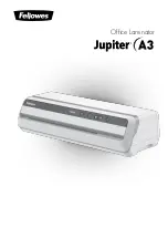 Предварительный просмотр 1 страницы Fellowes JUPITER A3 Instructions Manual