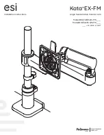 Fellowes KATAEX1-DC-FM Series Installation Instructions Manual предпросмотр