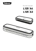 Preview for 1 page of Fellowes L125 A3 Instructions Manual