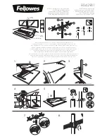 Preview for 1 page of Fellowes Lotus Dual Monitor Arm Kit Manual