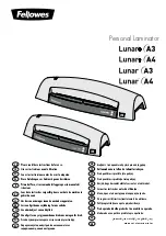 Fellowes Lunar A3 Instructions Manual preview