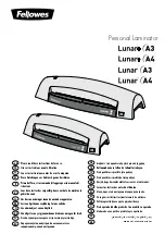 Предварительный просмотр 1 страницы Fellowes Lunar A3 Instructions Manual