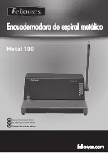 Fellowes Metal 100 Instructions Manual preview