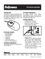 Fellowes Opti-Scroll User Manual preview