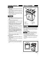 Preview for 3 page of Fellowes P600C-2 Use And Care Manual