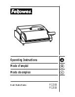 Предварительный просмотр 1 страницы Fellowes PC2300 Operating Instructions