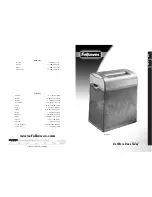 Fellowes Personal Shredmate User Manual preview