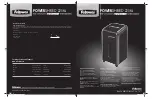 Fellowes POWERSHRED 225Mi Quick Start Manual preview