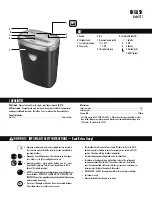 Предварительный просмотр 2 страницы Fellowes Powershred 53C Instructions