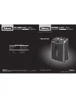 Fellowes POWERSHRED 73Ci Service Manual preview