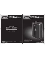 Fellowes POWERSHRED 76Ct Instructions preview