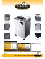 Preview for 2 page of Fellowes Powershred C-320C Specifications