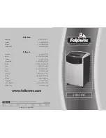 Fellowes Powershred C-420 Instructions preview