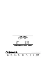 Предварительный просмотр 12 страницы Fellowes Powershred FS 5 Use And Care Manual