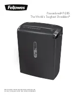 Fellowes Powershred P-28S Quick Start Manual preview