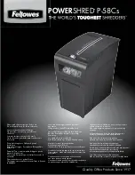 Fellowes POWERSHRED P-58Cs Manual preview