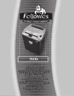 Preview for 1 page of Fellowes Powershred PS-67Cs Instructions Manual