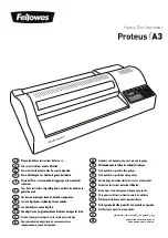 Preview for 1 page of Fellowes Proteus A3 Manual