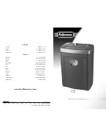 Fellowes Ps70-2cd, Ps80c-2 Instruction Manual preview