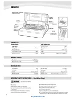 Предварительный просмотр 2 страницы Fellowes Pulsare 300 Instruction Manual