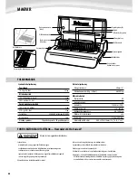 Предварительный просмотр 66 страницы Fellowes Quasar E 500 Instructions Manual