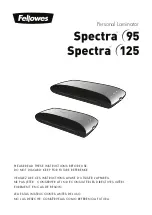 Preview for 2 page of Fellowes Spectra 95 Instruction Manual