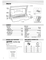 Предварительный просмотр 2 страницы Fellowes Star 150 User Manual