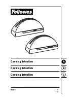 Предварительный просмотр 1 страницы Fellowes TB100 Operating Instructions