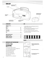 Предварительный просмотр 2 страницы Fellowes TB250 User Manual