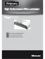 Fellowes Titan 125 Instructions Manual preview