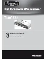 Preview for 1 page of Fellowes Titan 125 Instructions Manual