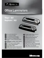 Предварительный просмотр 1 страницы Fellowes Vega A3 Instructions Manual