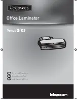 Предварительный просмотр 2 страницы Fellowes Venus 2 125 User Manual