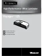 Fellowes Voyager 125 User Manual preview