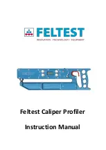 Feltest Caliper Profiler Instruction Manual preview