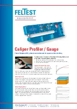 Preview for 1 page of Feltest Caliper Profiler Manual