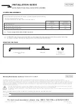 Preview for 1 page of Felton AXISS RAIN HEAD WALL MOUNTED Installation Manual