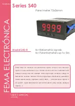 Fema Electronica S40-R User Manual предпросмотр