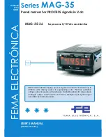 Preview for 1 page of Fema Electronica Series MAG-35 User Manual