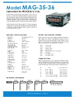 Preview for 2 page of Fema Electronica Series MAG-35 User Manual